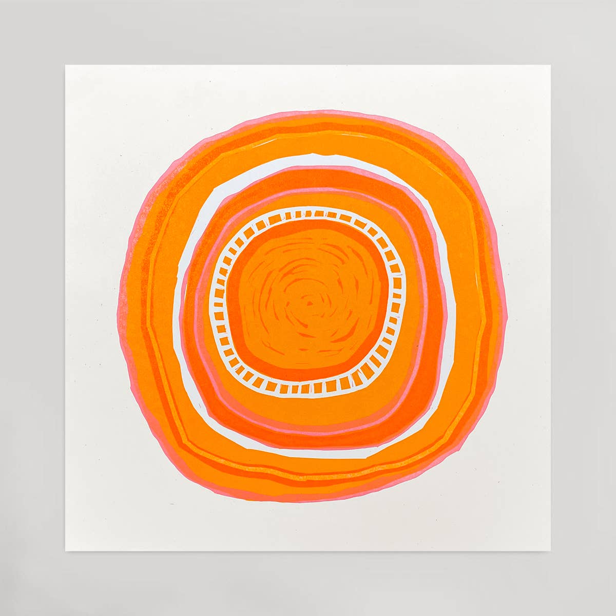 Letter Press Abstract Sun