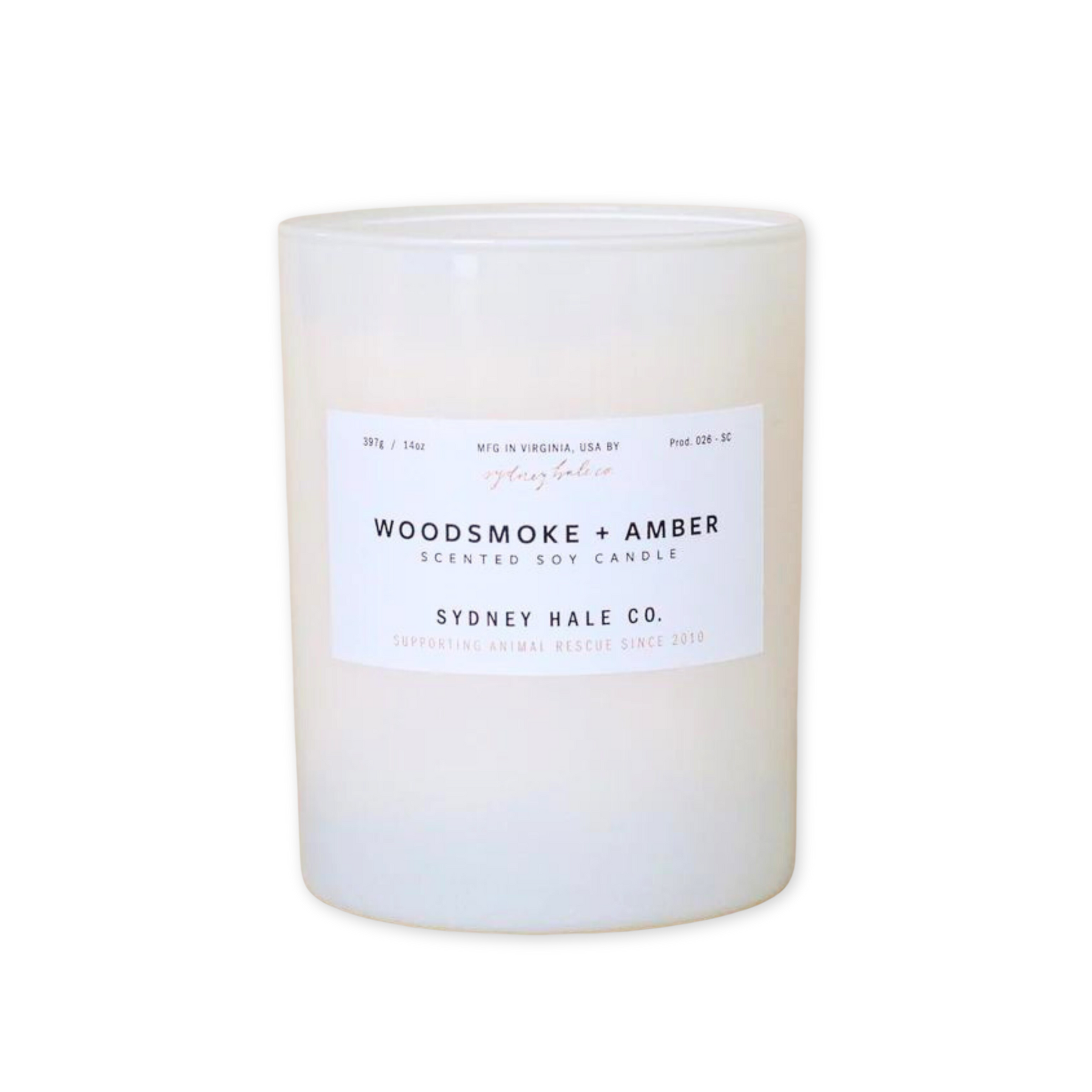 Sydney Hale Candle - Woodsmoke & Amber