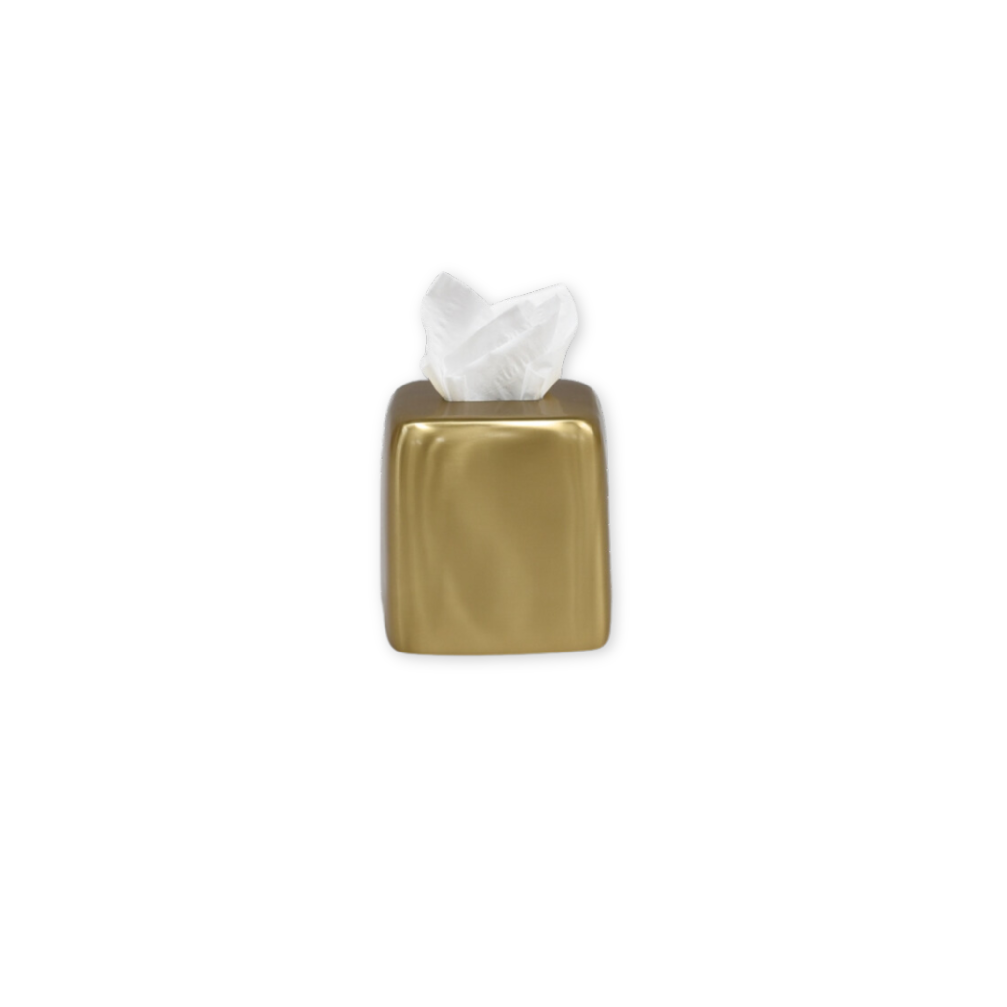 brushed brass tissue box