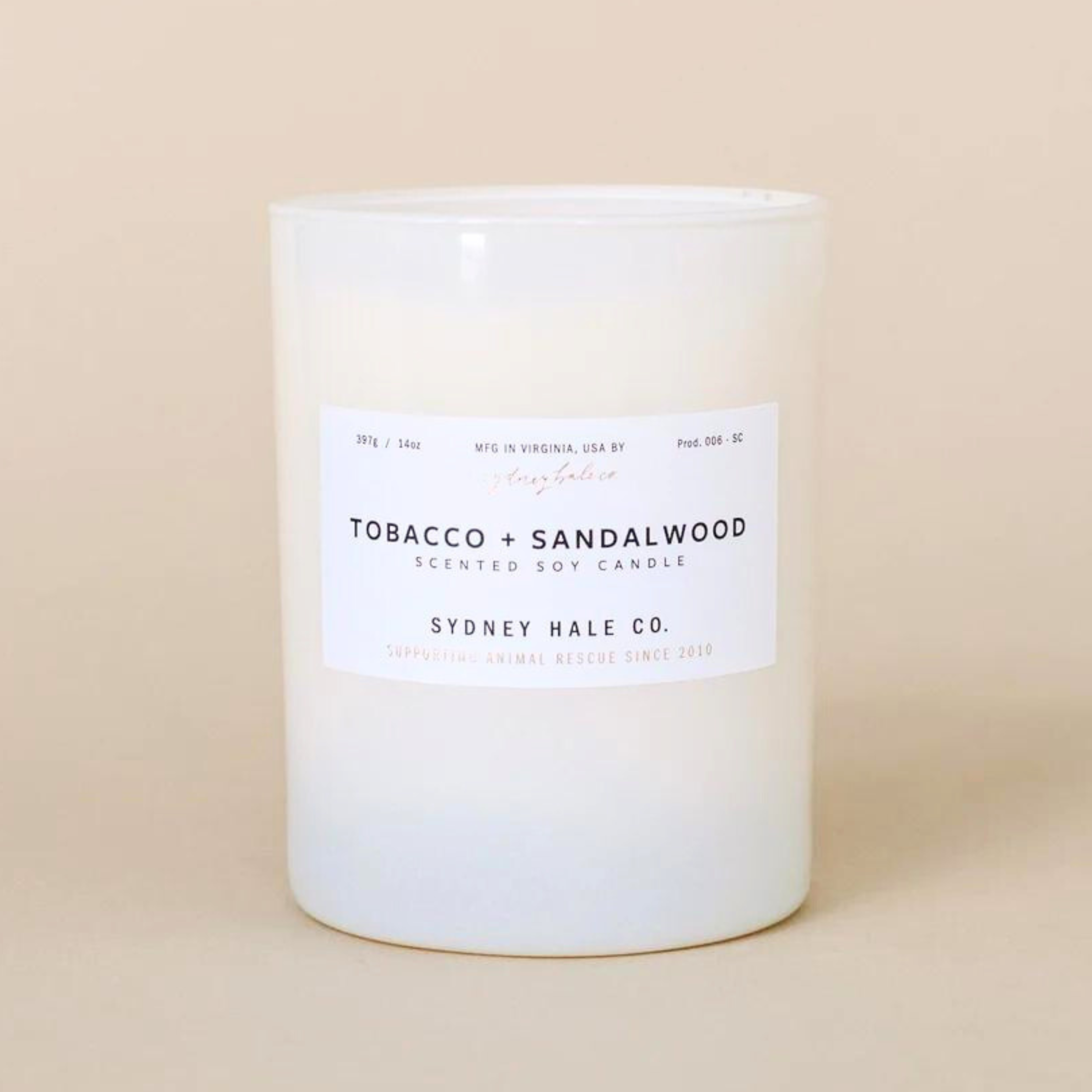 Sydney Hale Candle - Tobacco & Sandalwood
