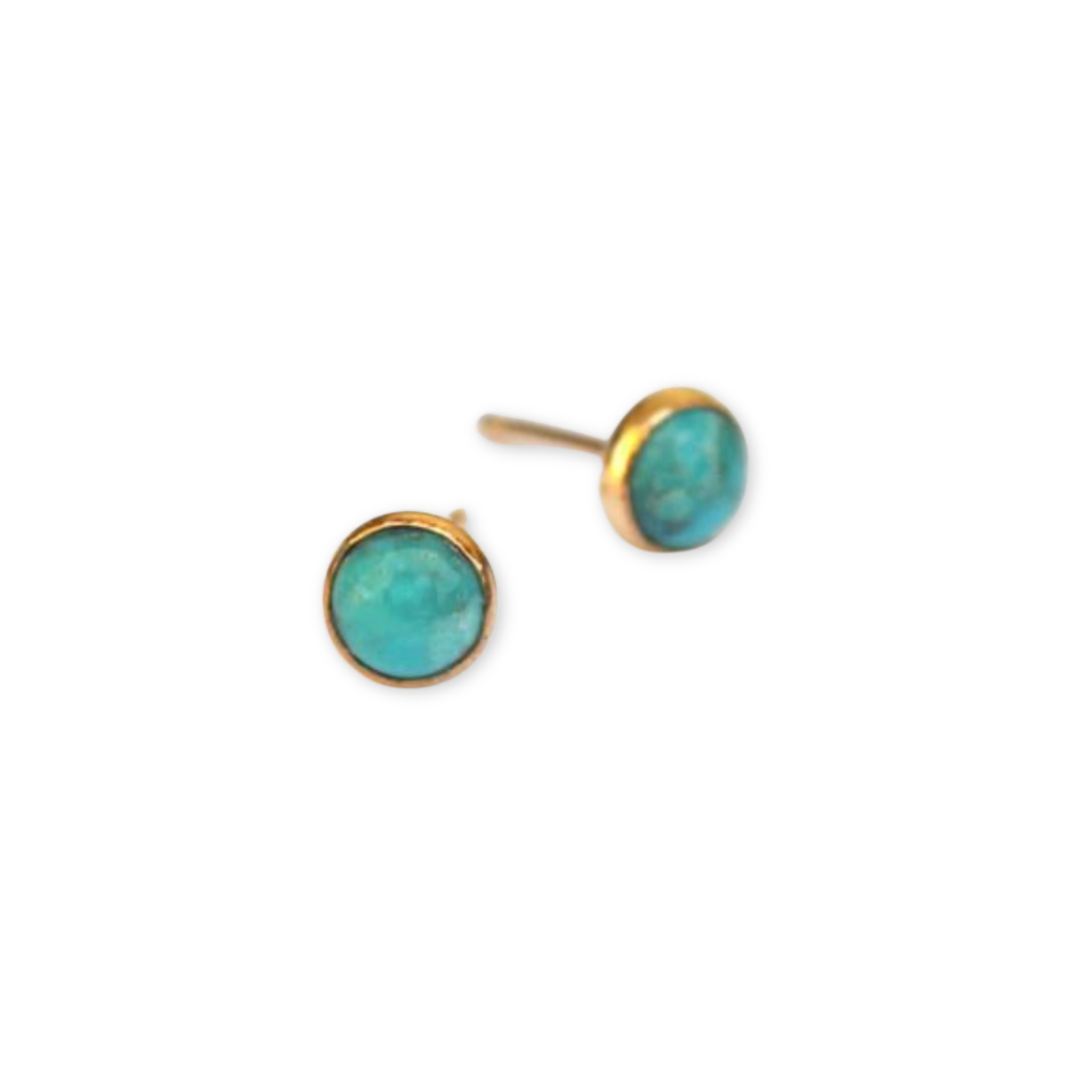 stud earrings with turquoise