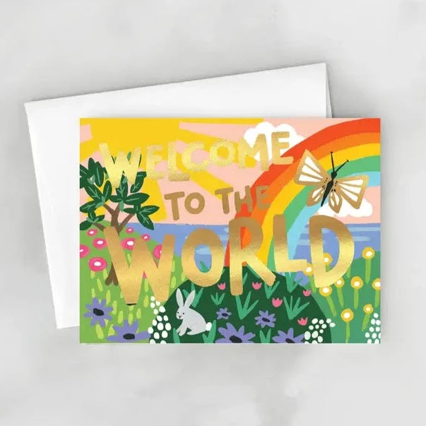 Welcome Baby Rainbow Card