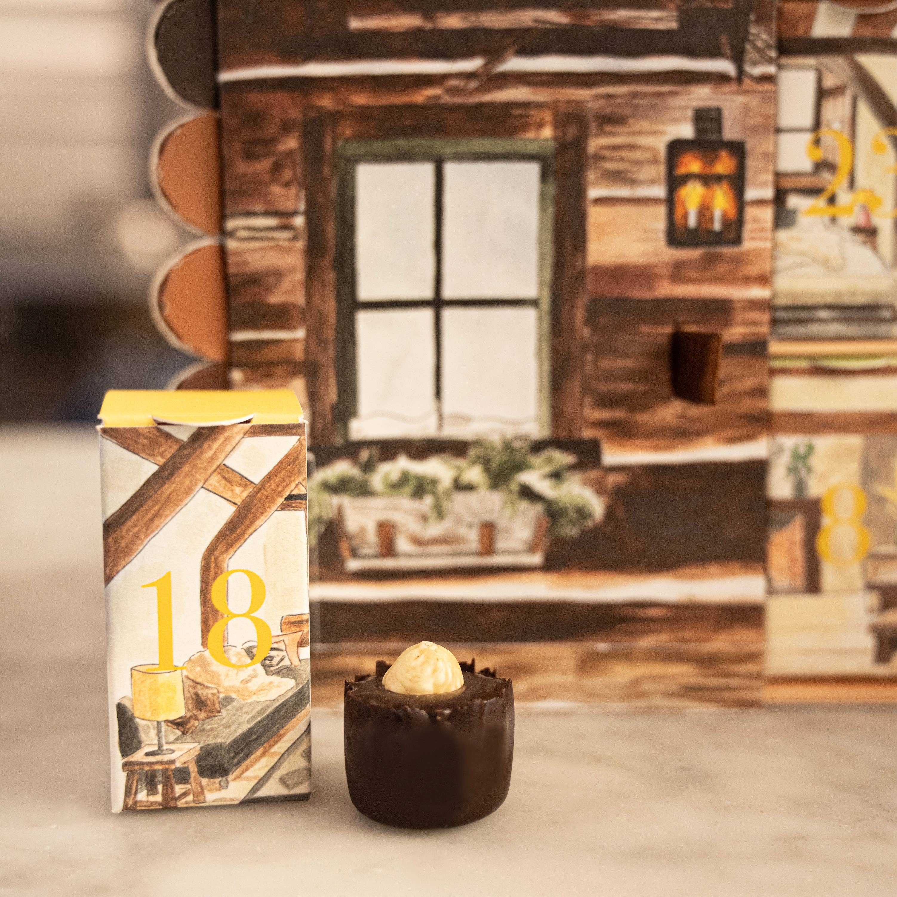 Log Cabin Advent Calendar - Melt Chocolates