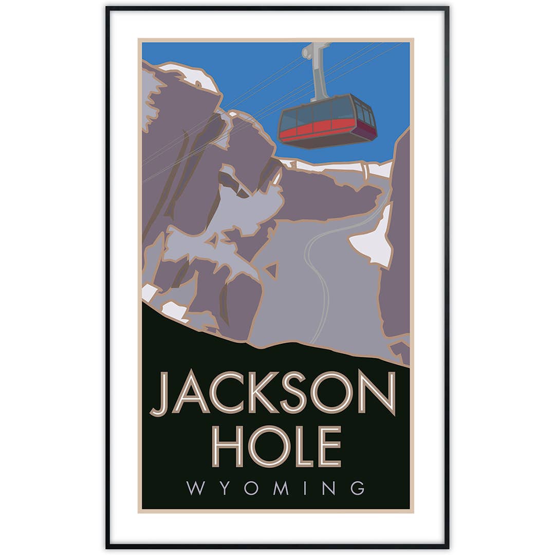 Jackson Hole Wyoming Tram Poster