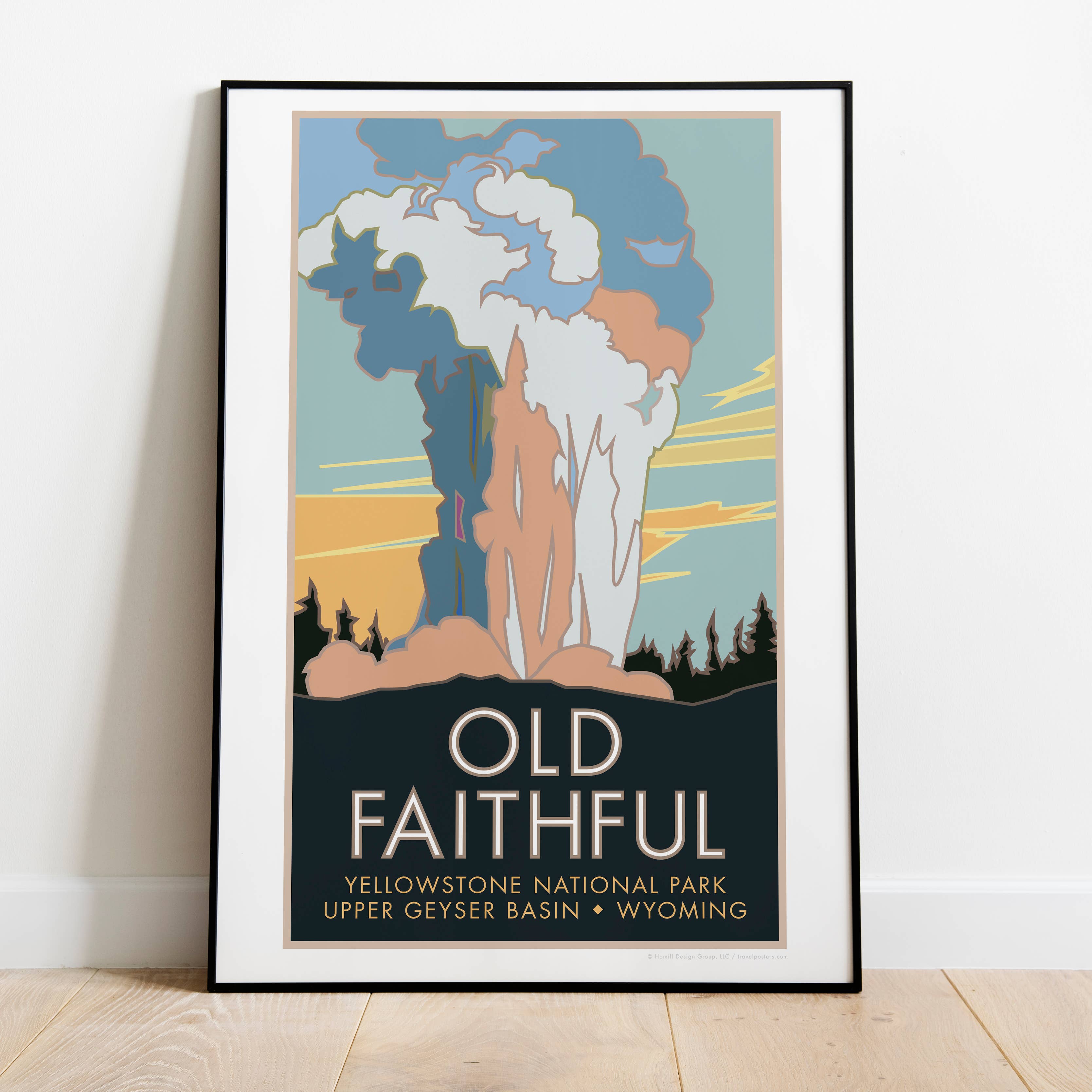 Old Faithful Yellowstone National Park Poster