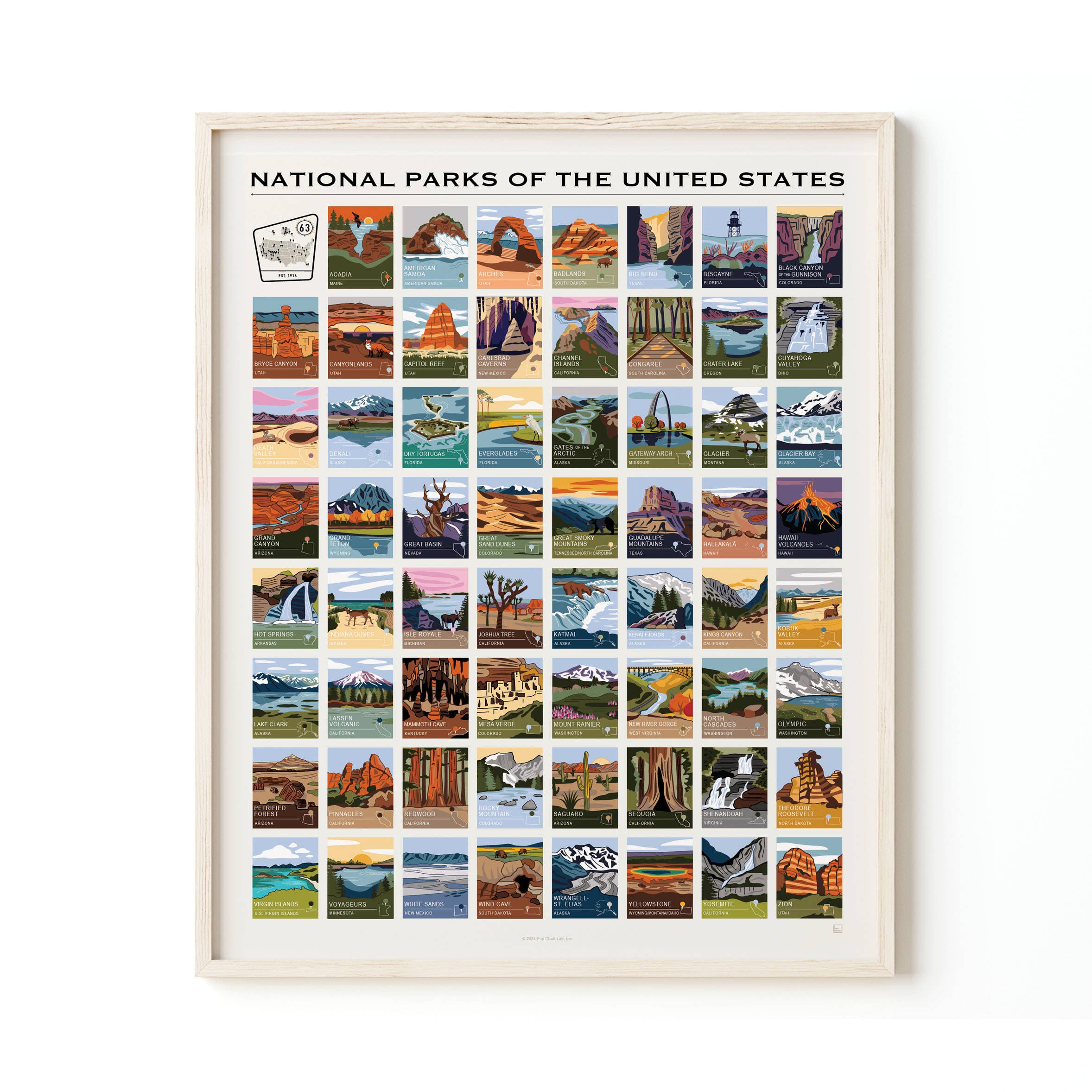 National Parks of the US | Art Print