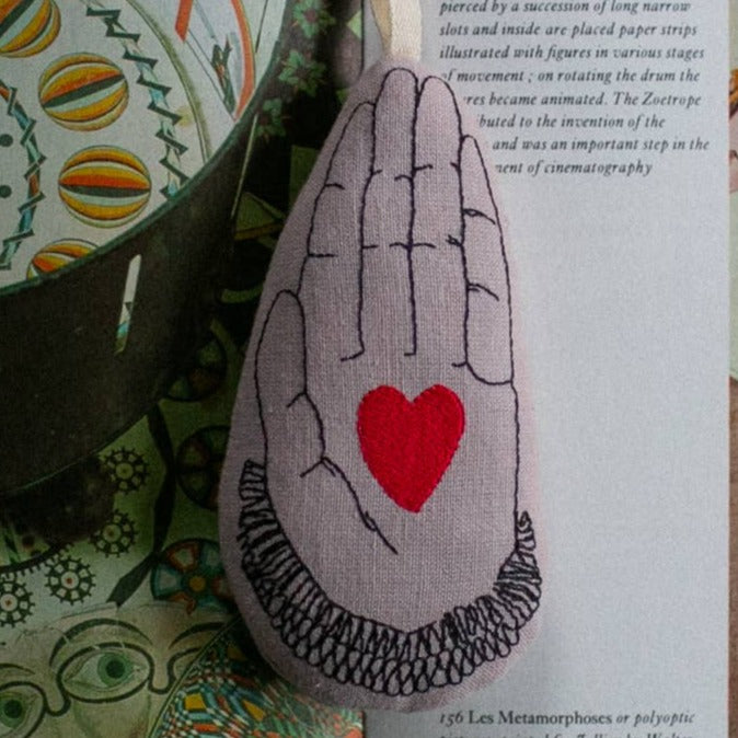 Heart in Hand - Cotton & Lavender filled Ornament