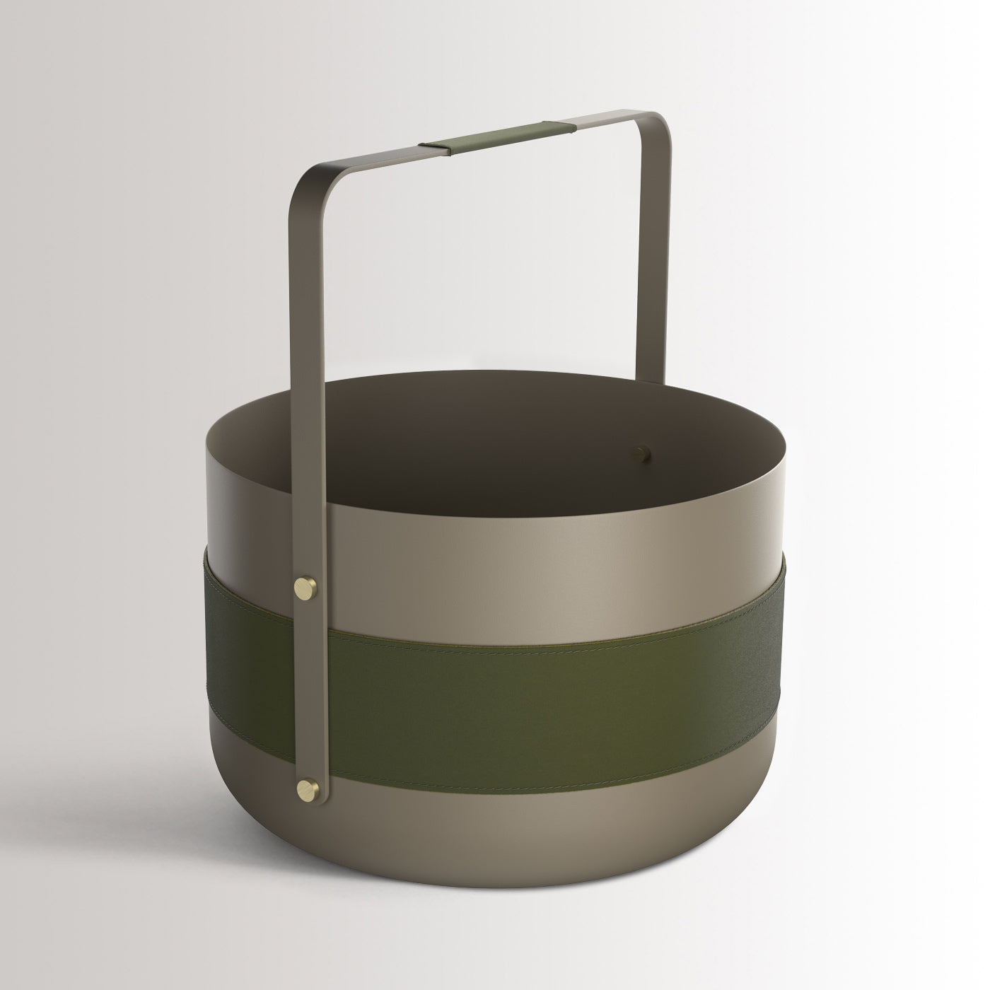 Wood Basket - Olive