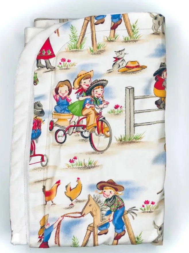Little Cowgirl Baby Blanket
