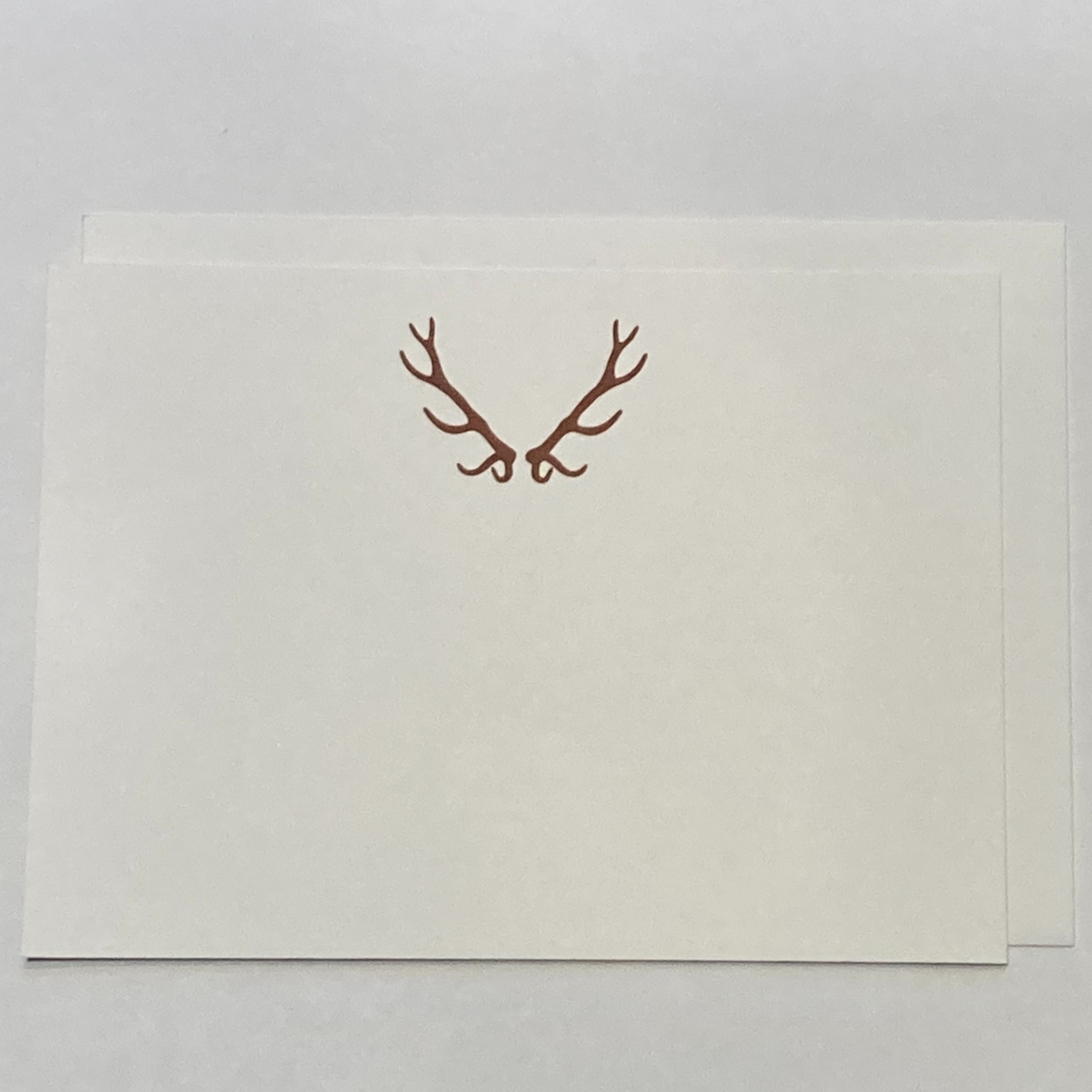 Antler Design Flat Notecard Set