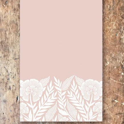 Floral Scene Notepad