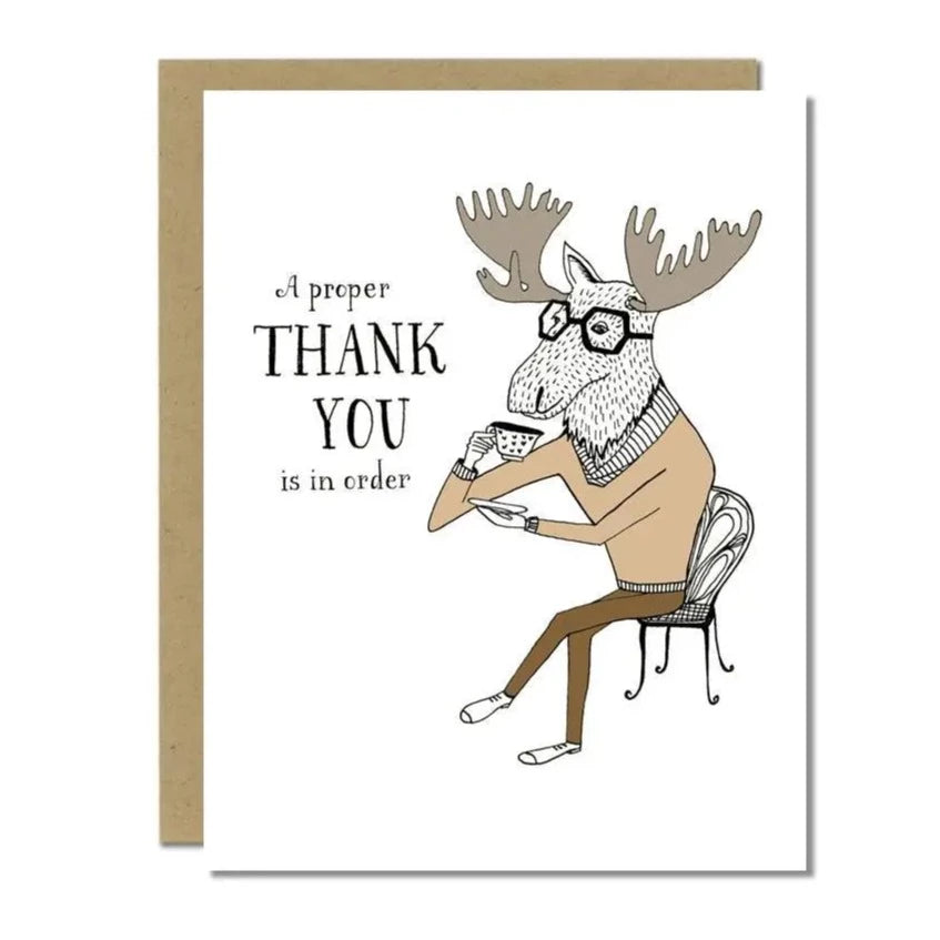 Moose Tea Thank You Card