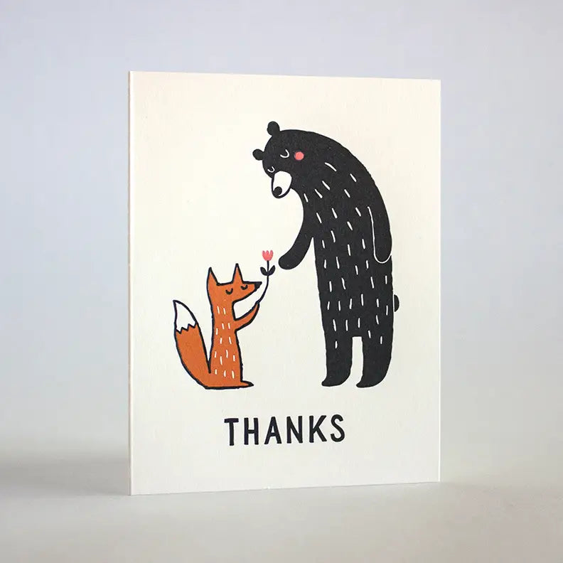 Fox and Bear Thank You