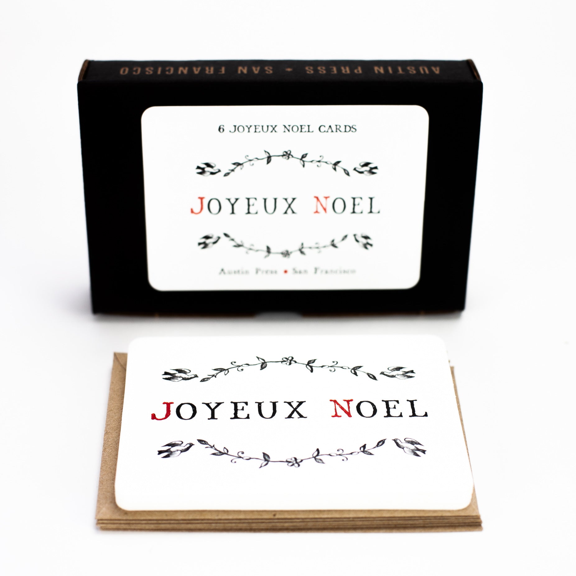 Joyeux Noel Boxed Cards - Set of 6