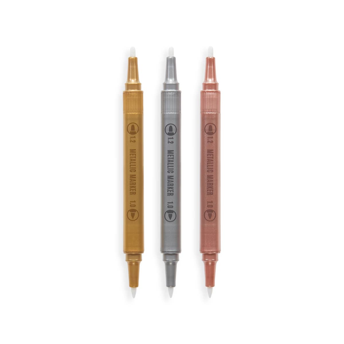 Ooly Modern Trio Dual Tip Metallic Markers - Set of 3