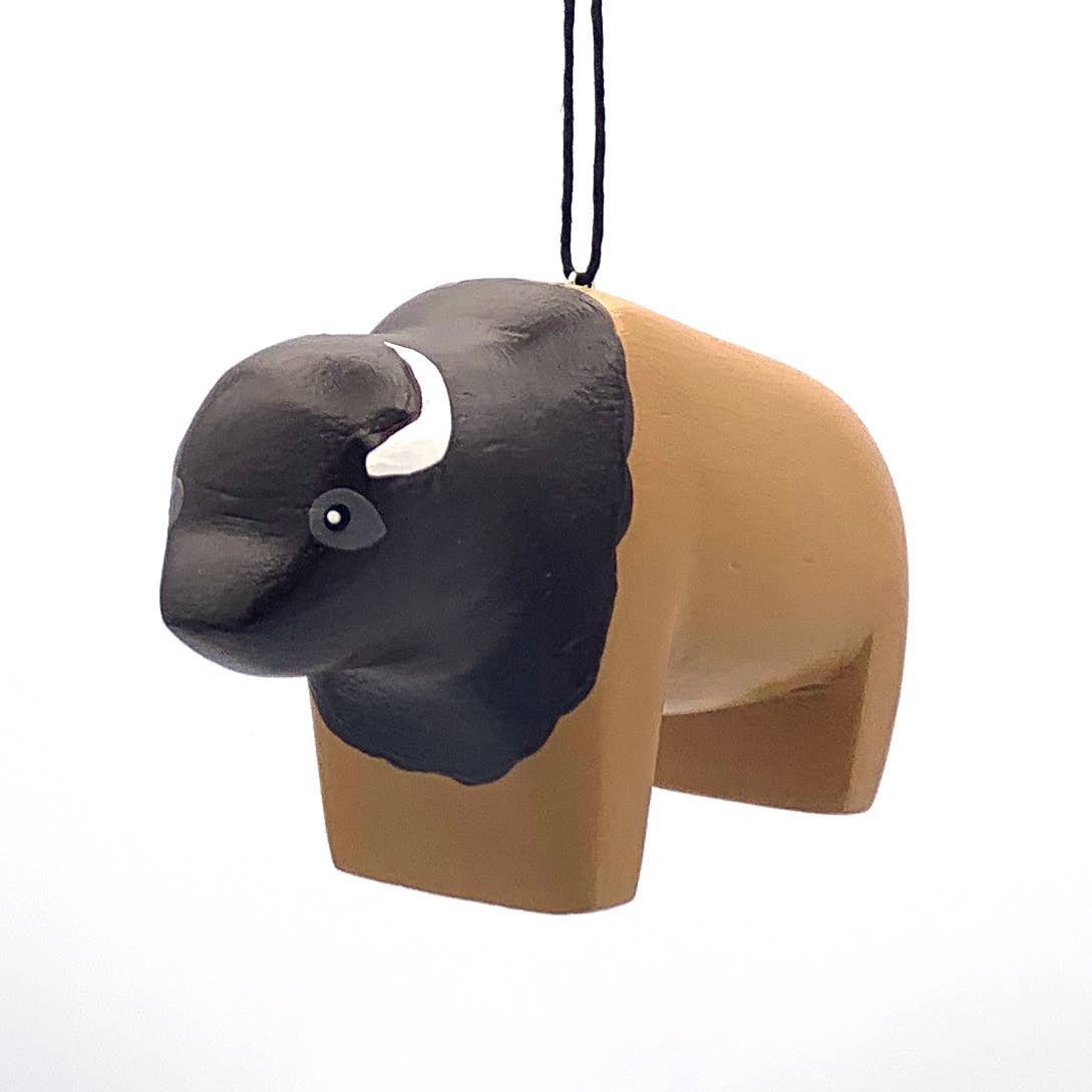 Bison Balsa Ornament