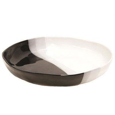 Black and White Low Bowl