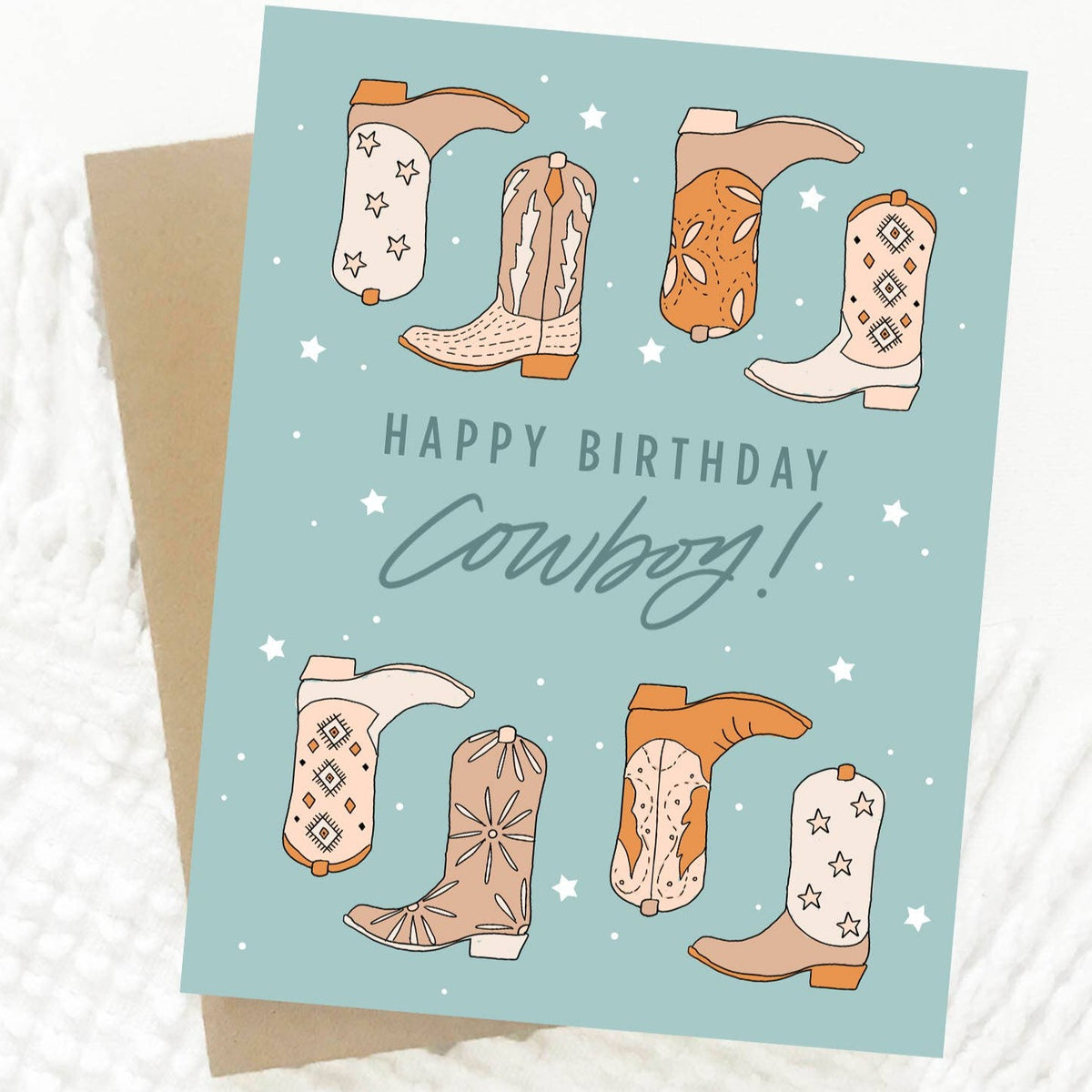 Happy Birthday Cowboy Card