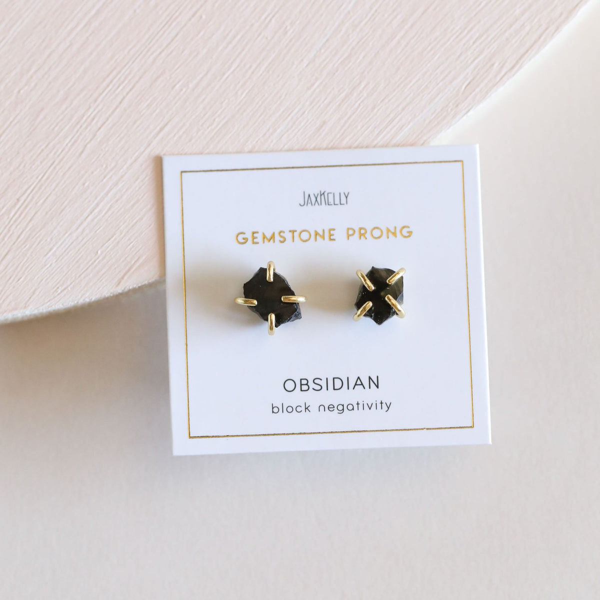 Obsidian Gemstone Earrings