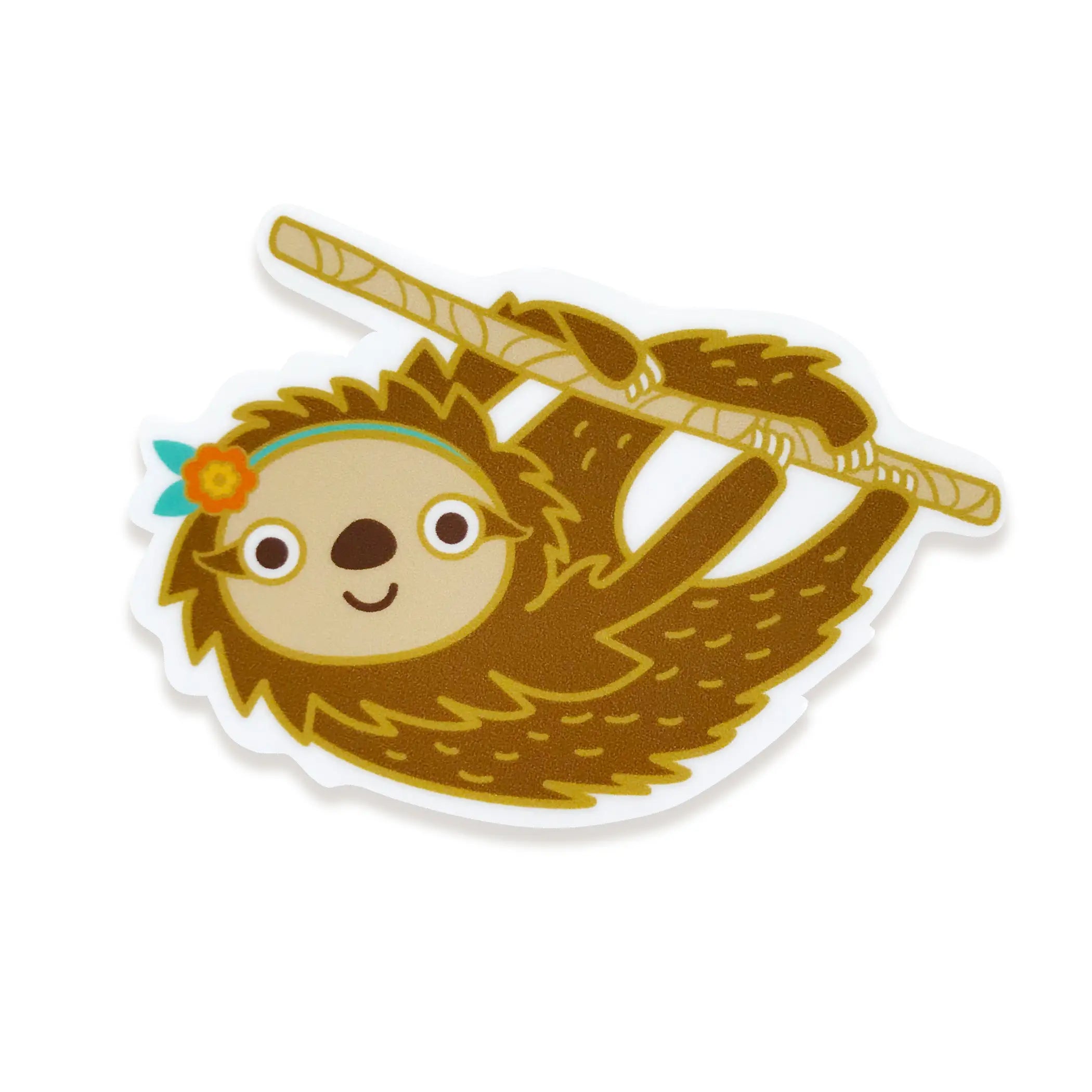 Sloth Happy Birthday Card W/ Sticker