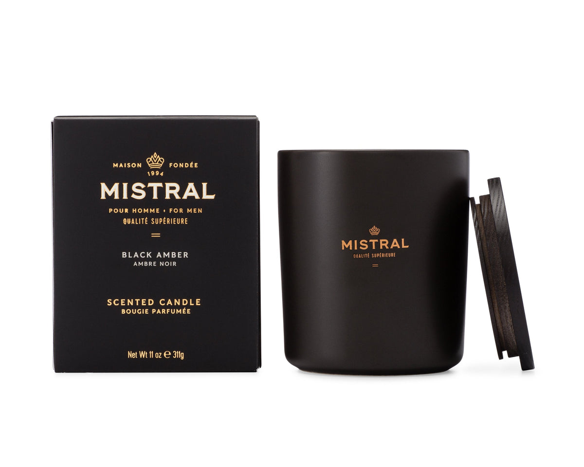 Mistral Candle - Black Amber