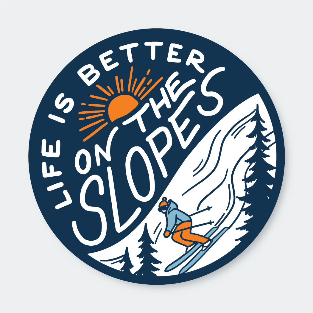 On The Slopes Sticker