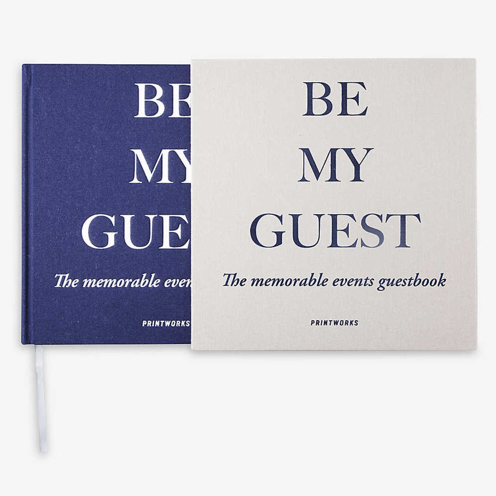 Be My Guest Guestbook - Grey &amp; Navy