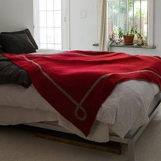 Crimson Cashmere Blanket