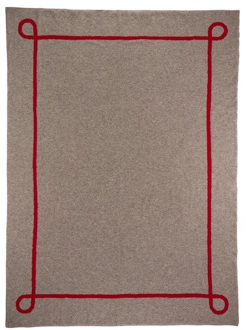Crimson Cashmere Blanket