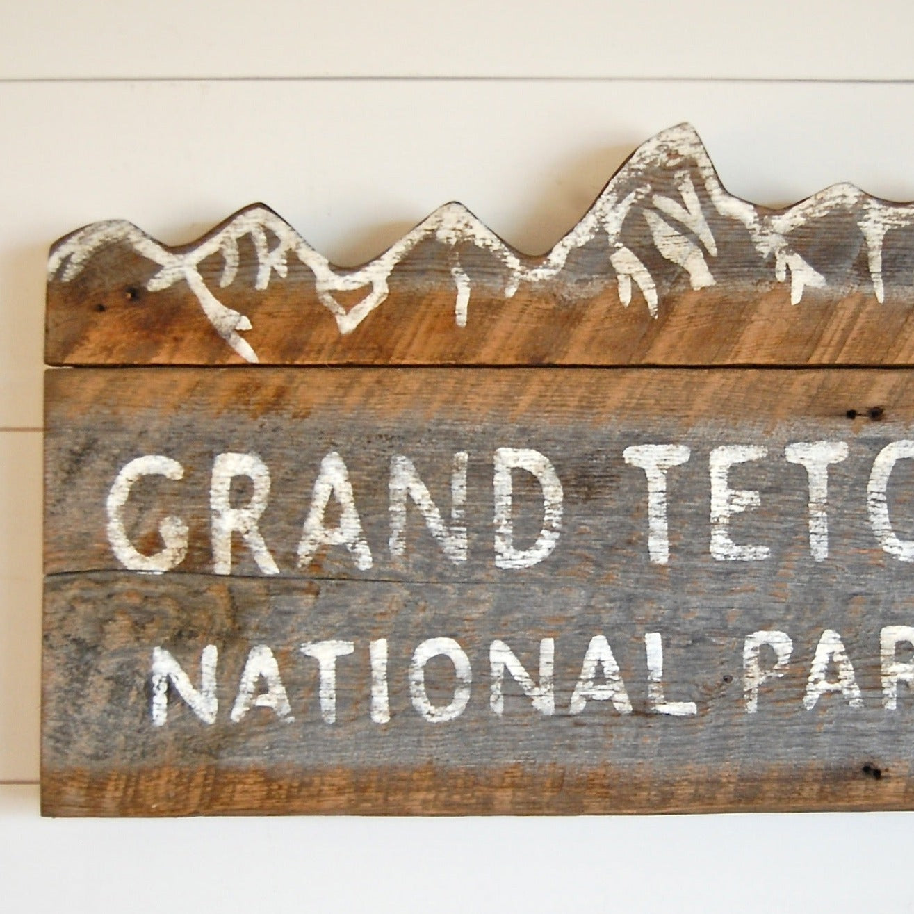 Grand Teton Barnwood Sign