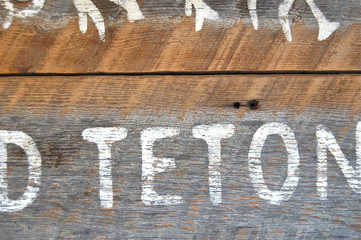 Grand Teton Barnwood Sign