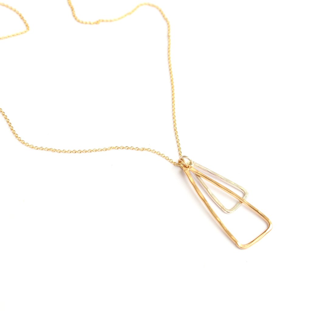 Double Triangle Necklace