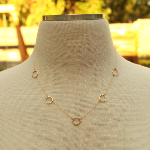 Floating Free Form Necklace