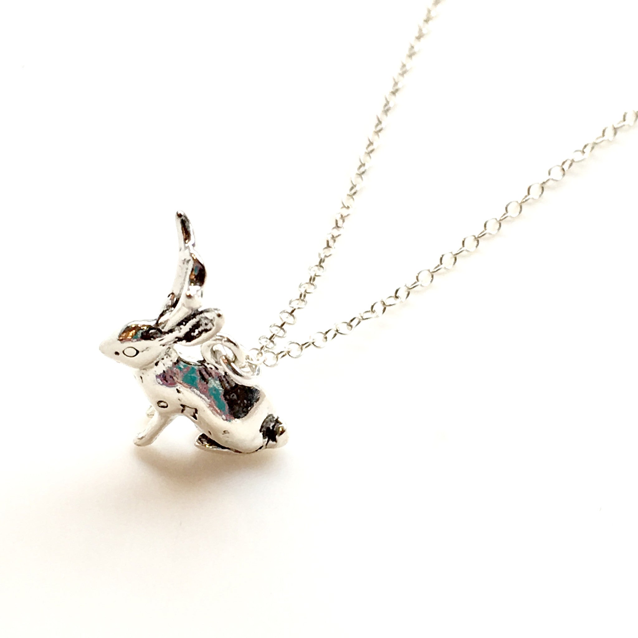 Sterling Jackalope Necklace