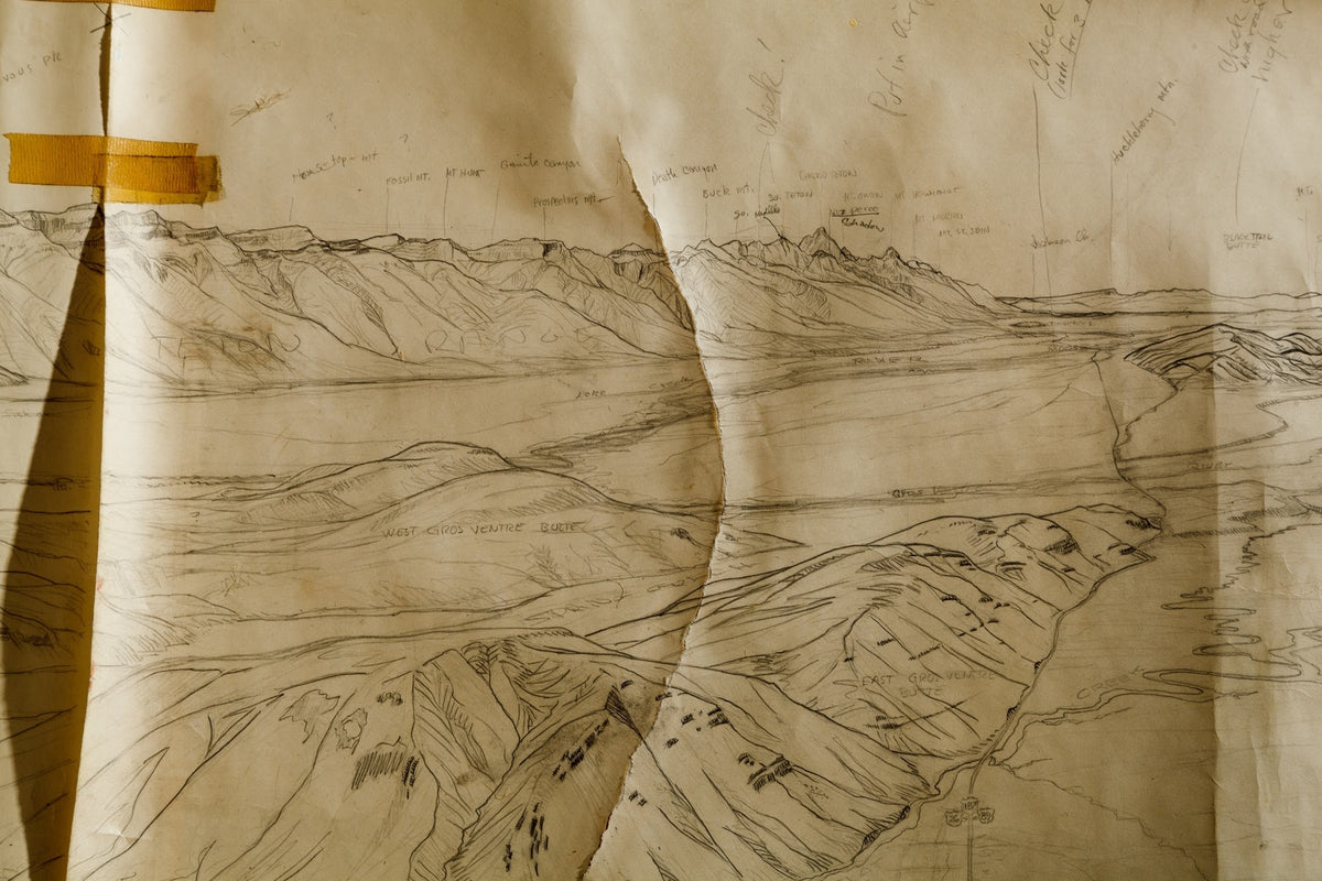 Jackson Hole Physiographic Map - Grant &quot;Tiny&quot; Hagen