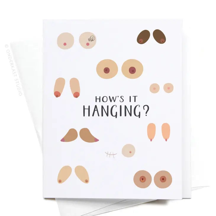 How's It Hanging Boob Card