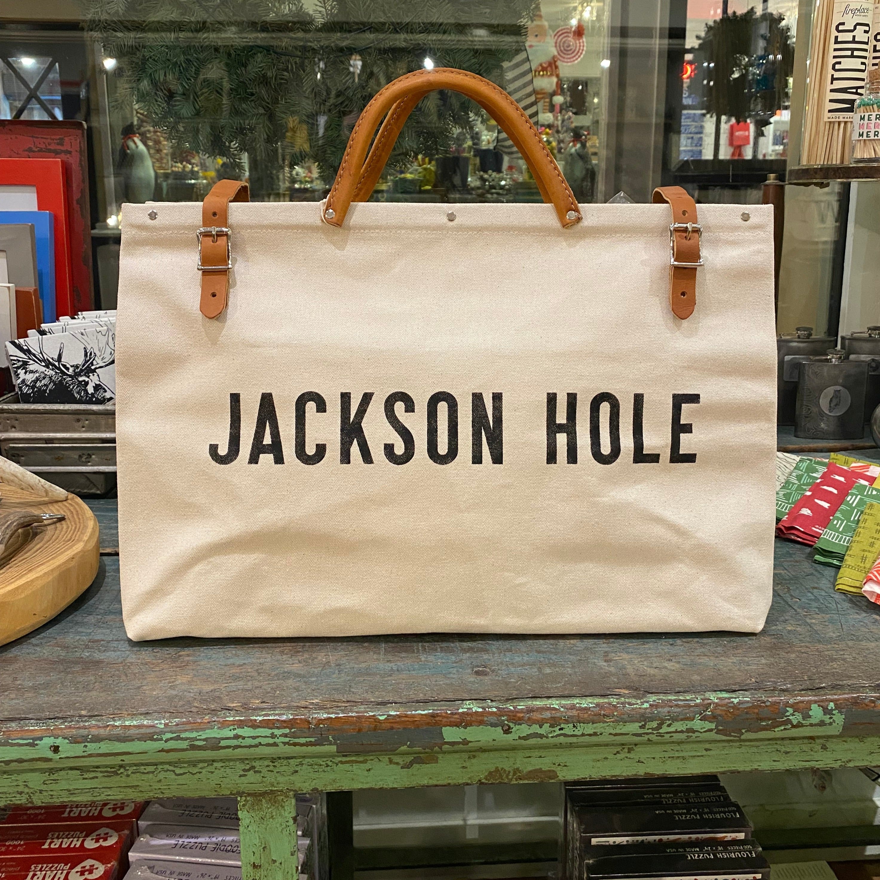 Jackson Hole Tote- Ivory