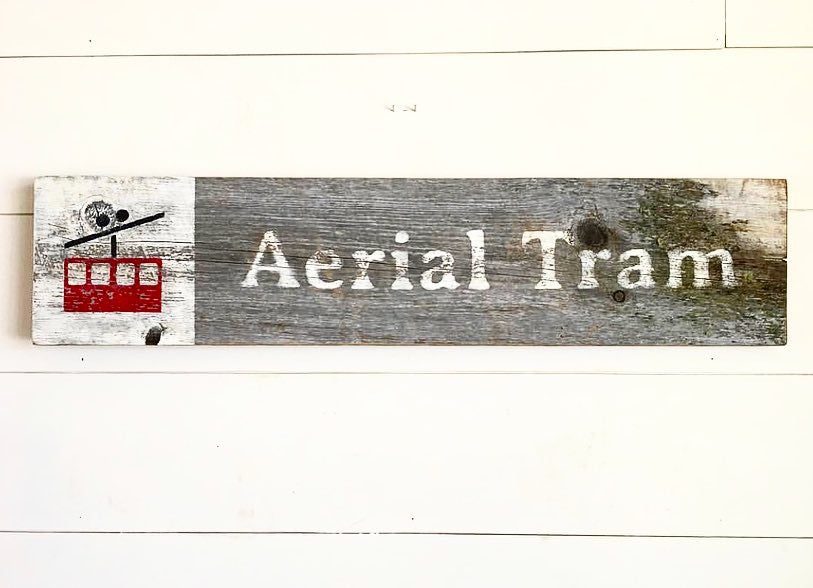 Aerial Tram Barnwood Sign