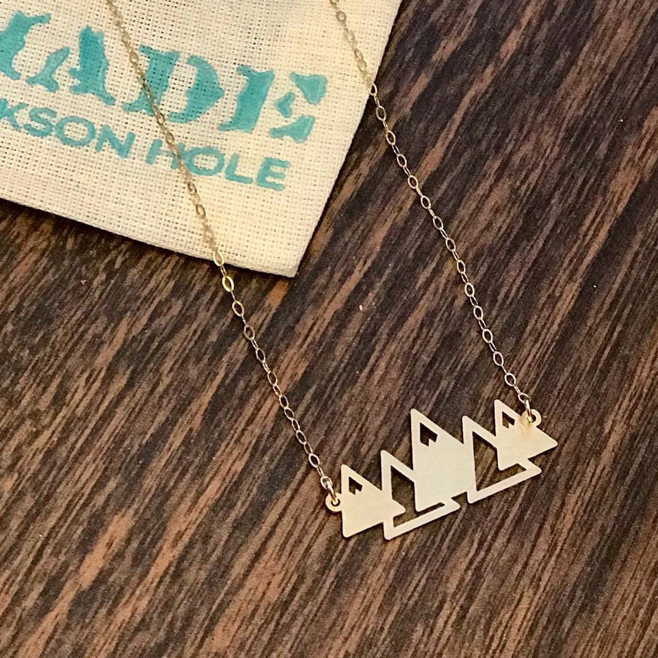 Geometric Mountains Necklace