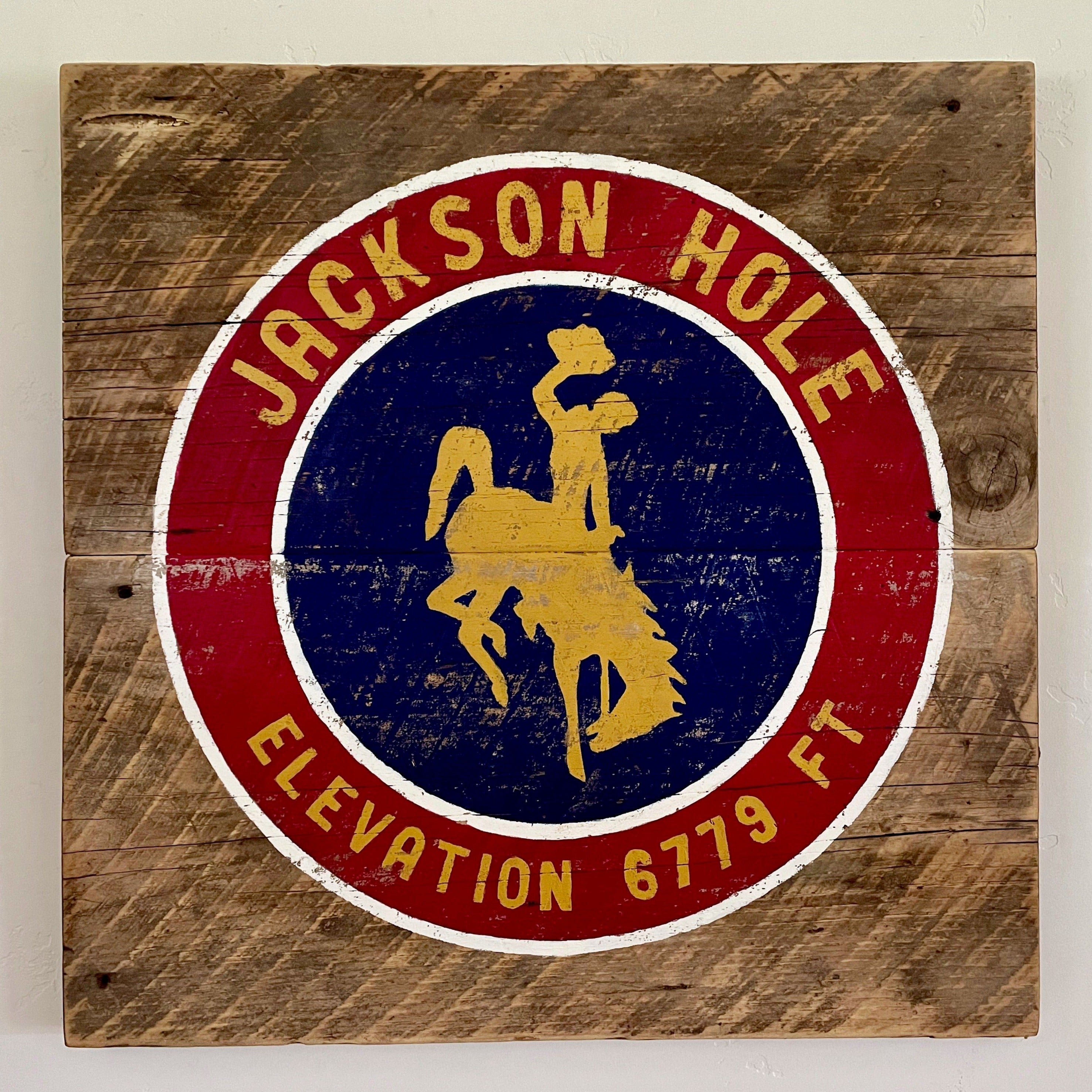Jackson Hole Barnwood Sign