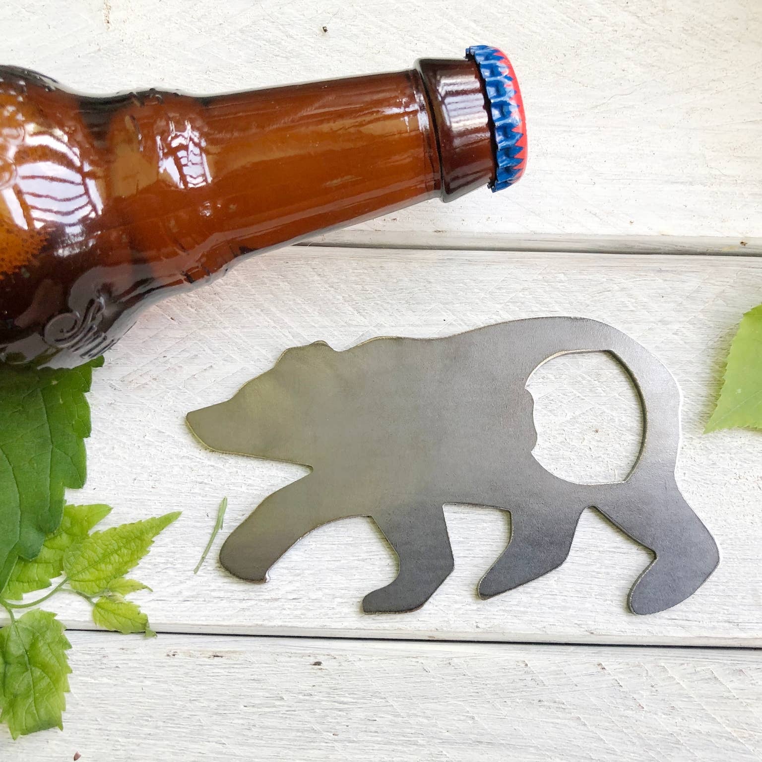 Metal Bottle Opener - Bear