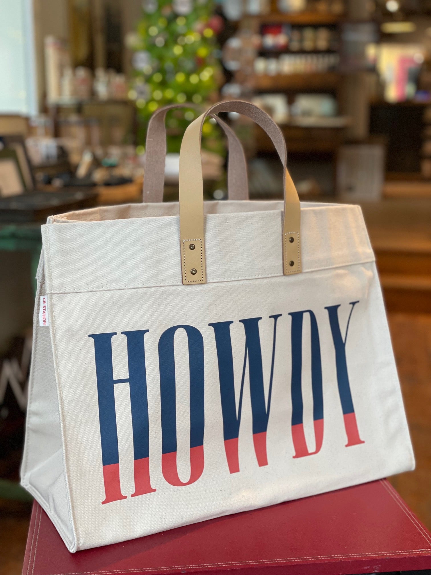 Howdy Tote - Red Dipped