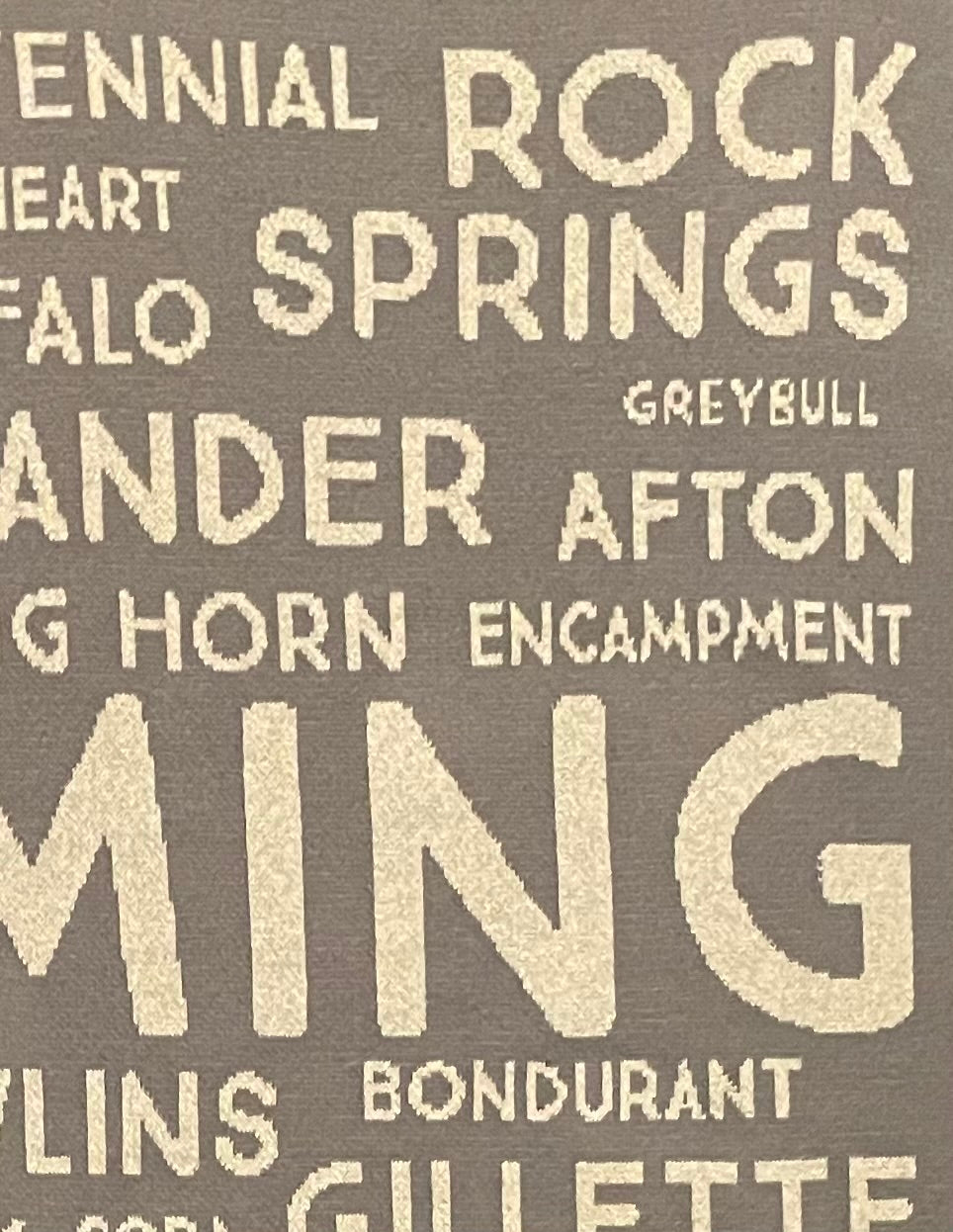 Wyoming Cities and Town Blanket