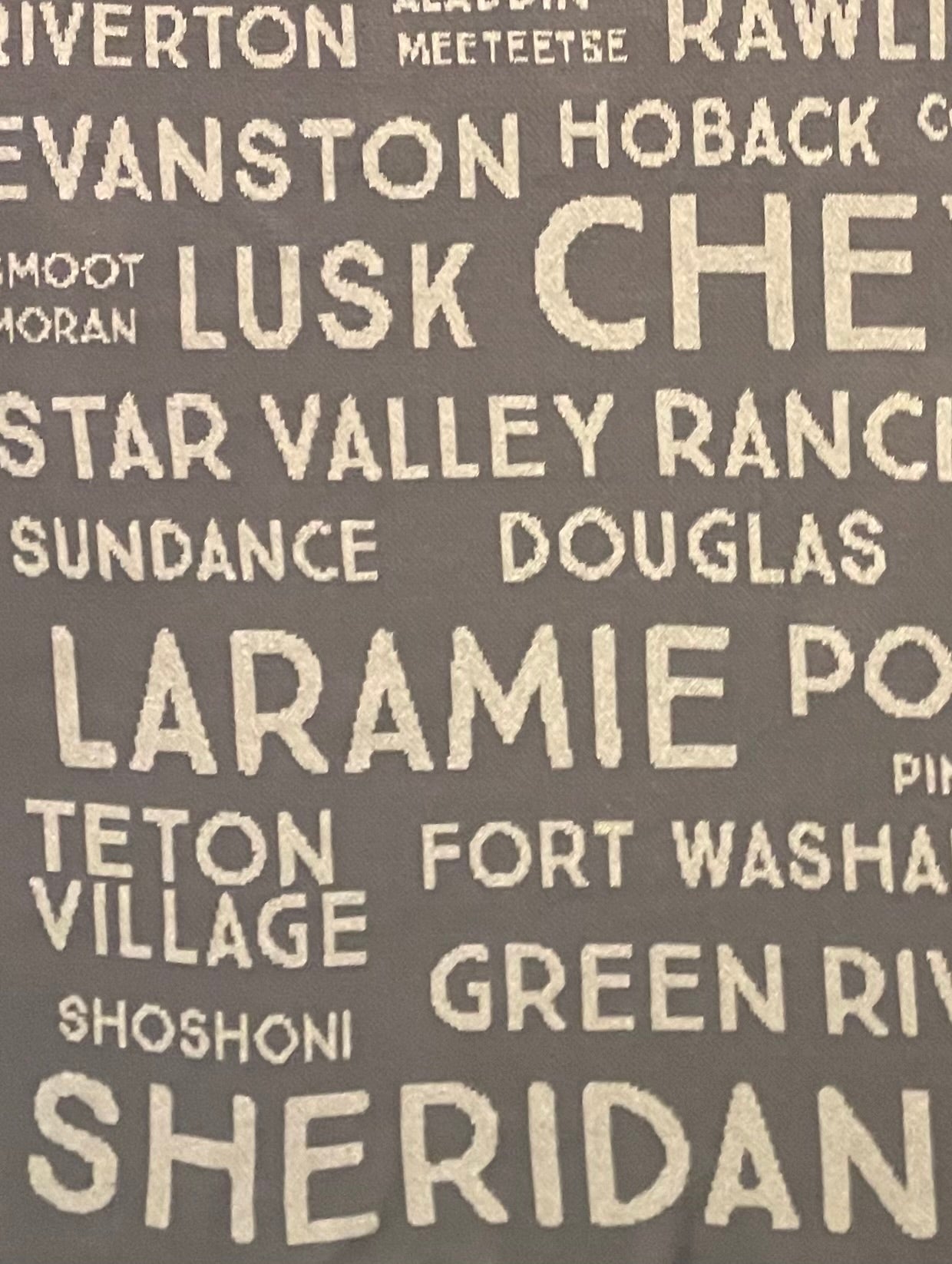 Wyoming Cities and Town Blanket