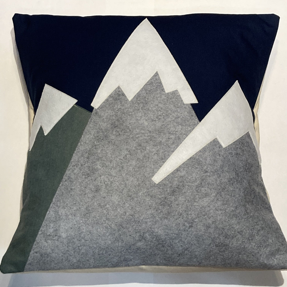 Felt Wool Mountain Top Pillow
