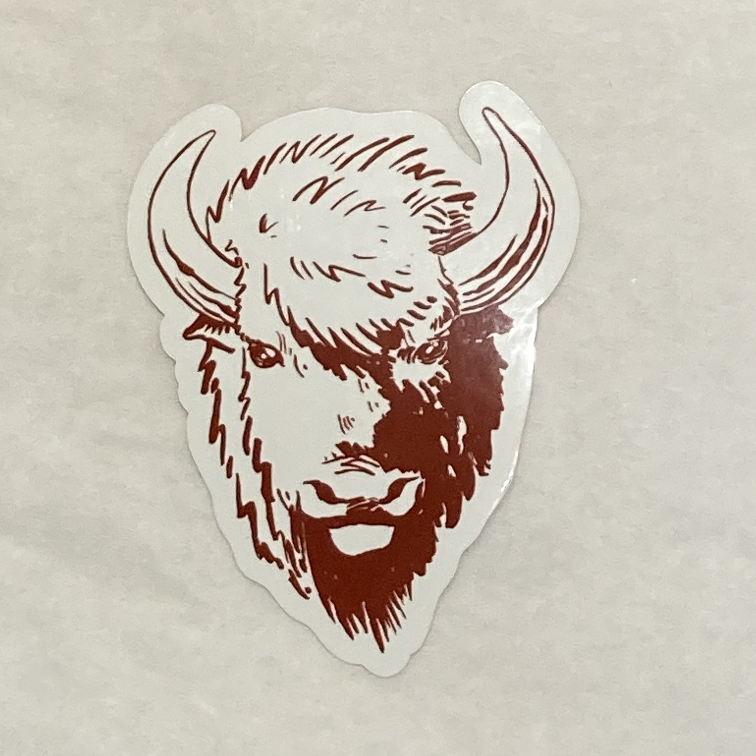 Bison Cut Out Sticker