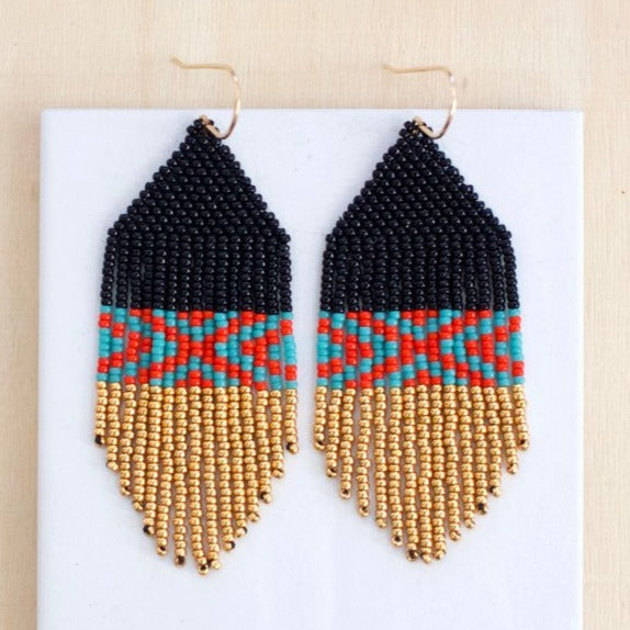 1970's Beaded Earrings
