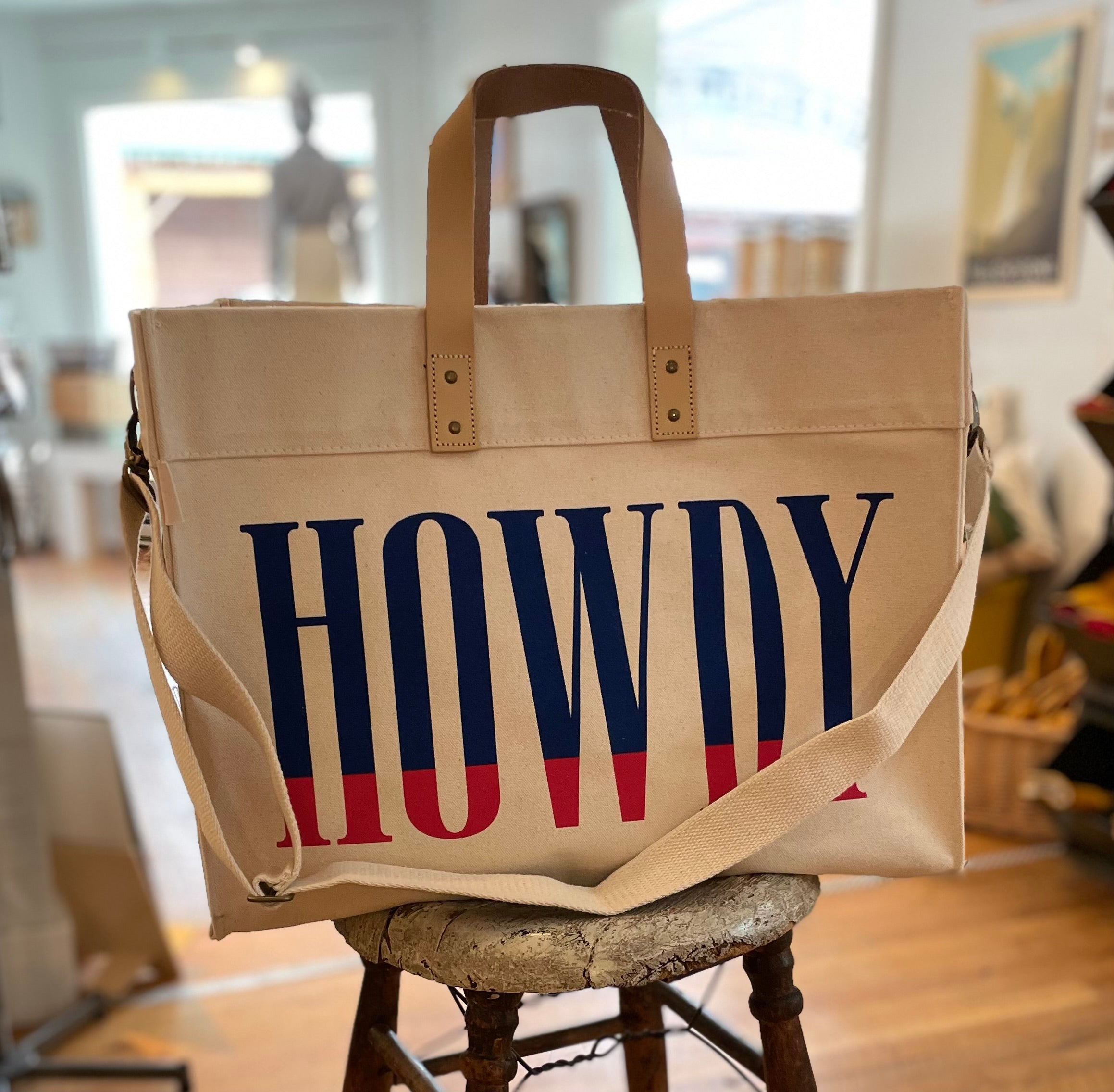 Howdy Tote - Red Dipped