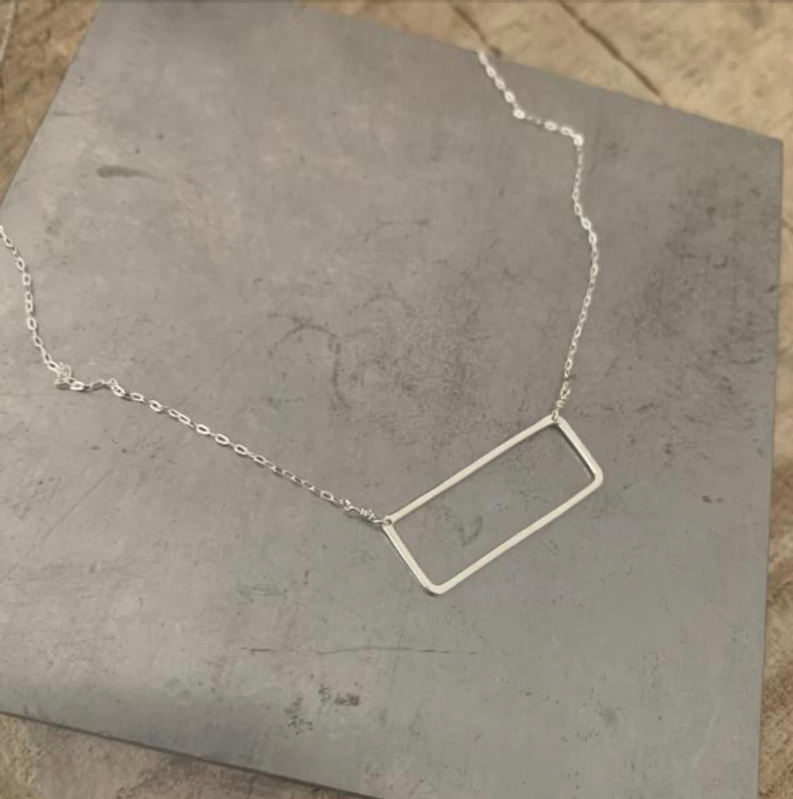 Small Rectangle Necklace