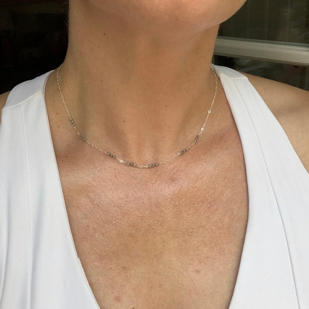 Morse Code "Mom" Necklace